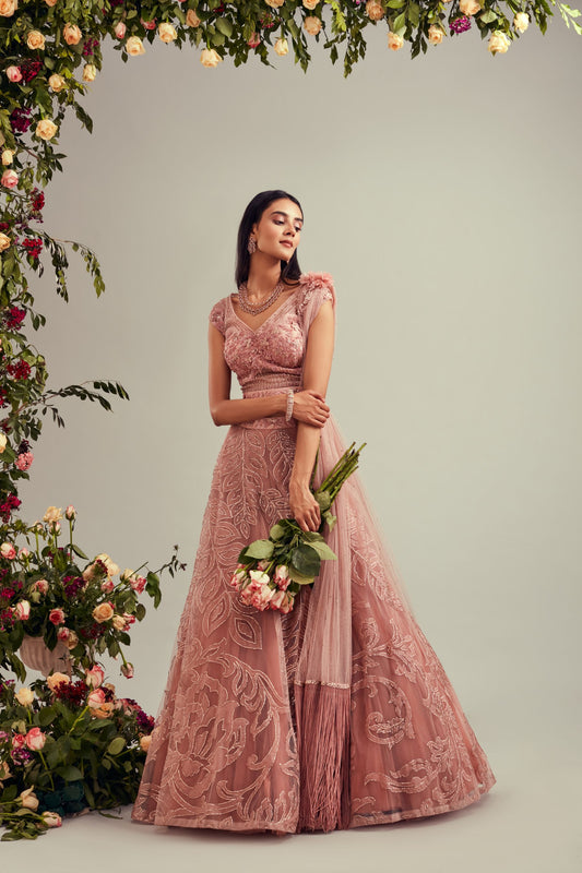 Rose Gold Lehnga
