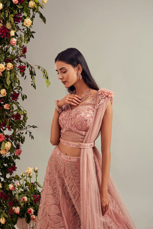 Rose Gold Lehnga